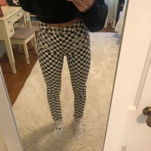 BDG Checkered Skinny Jeans